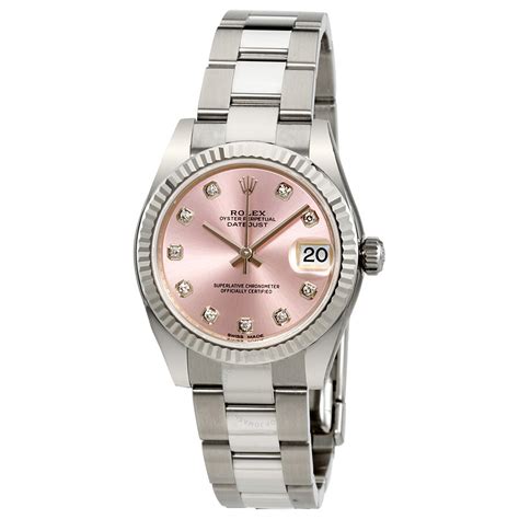 rolex pink dial 31mm|Rolex lady datejust pink.